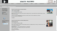 Desktop Screenshot of otwartapracownia.com