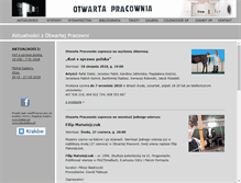 Tablet Screenshot of otwartapracownia.com